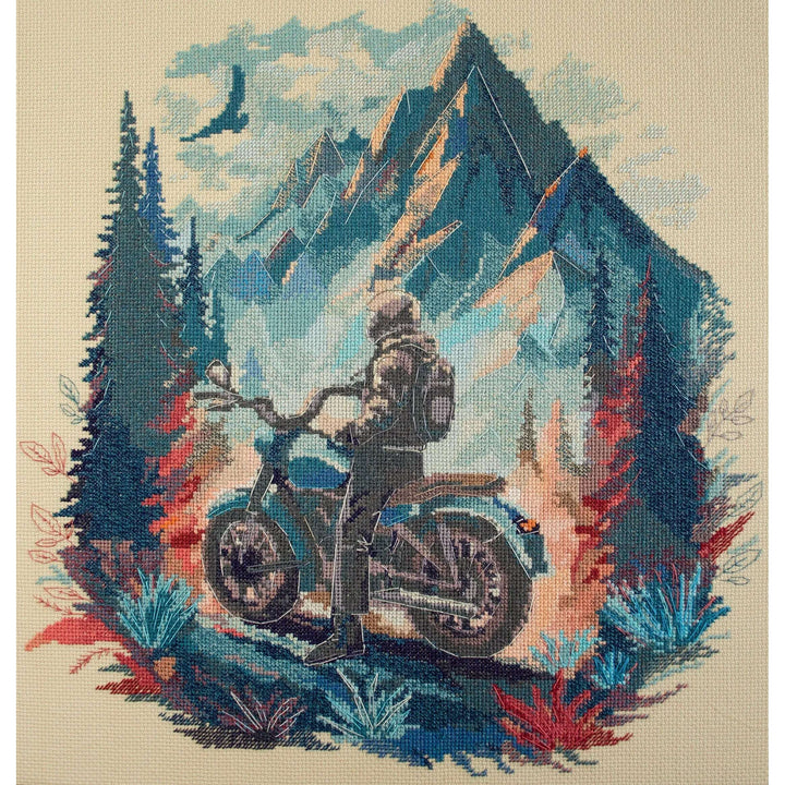 Cross-stitch kit - Journey into the distance AH-213