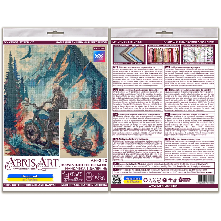 Cross-stitch kit - Journey into the distance AH-213