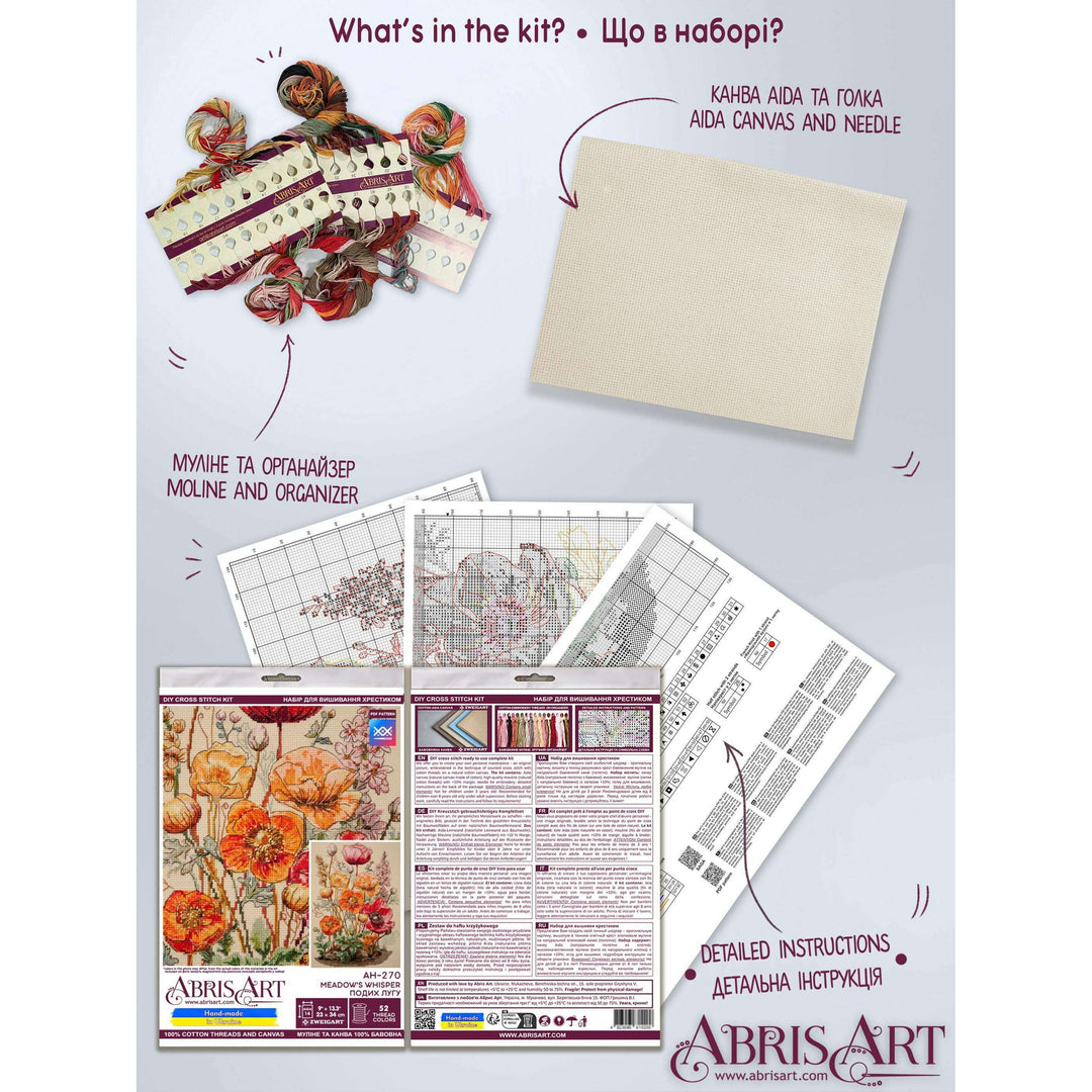 Cross-stitch kit - Meadow`s Whisper AH-270