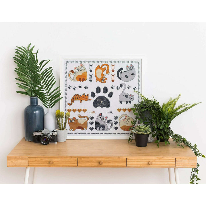 Cross-stitch kit - Meow-meow AH-281