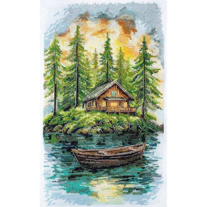Cross-stitch kit - Silence in the forest AH-286