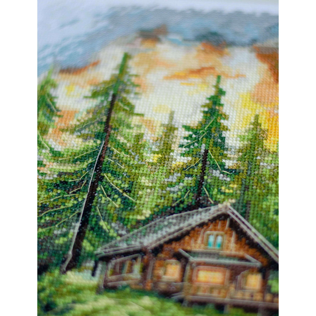 Cross-stitch kit - Silence in the forest AH-286
