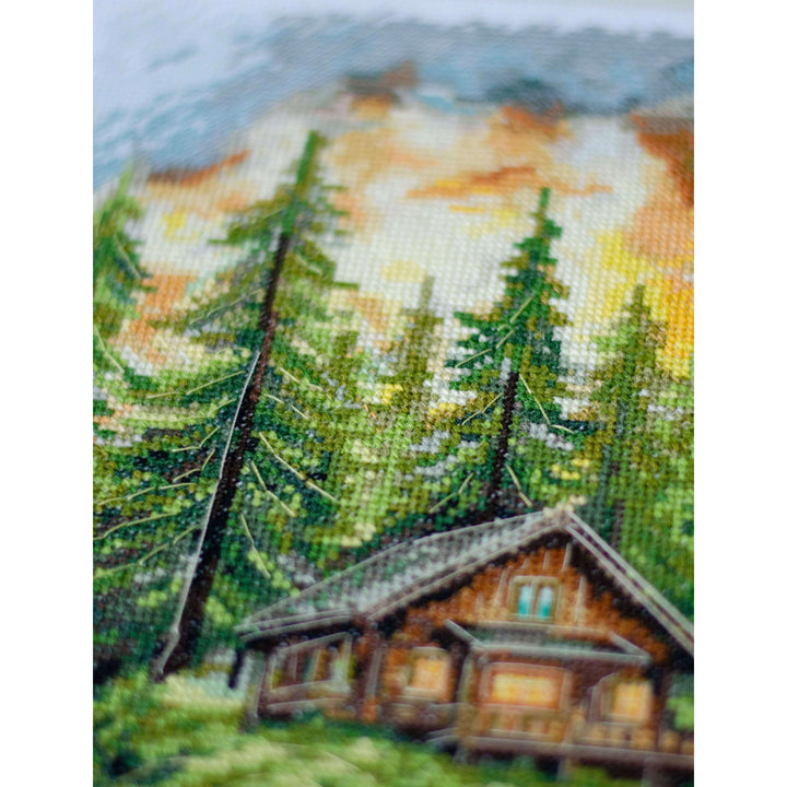 Cross-stitch kit - Silence in the forest AH-286
