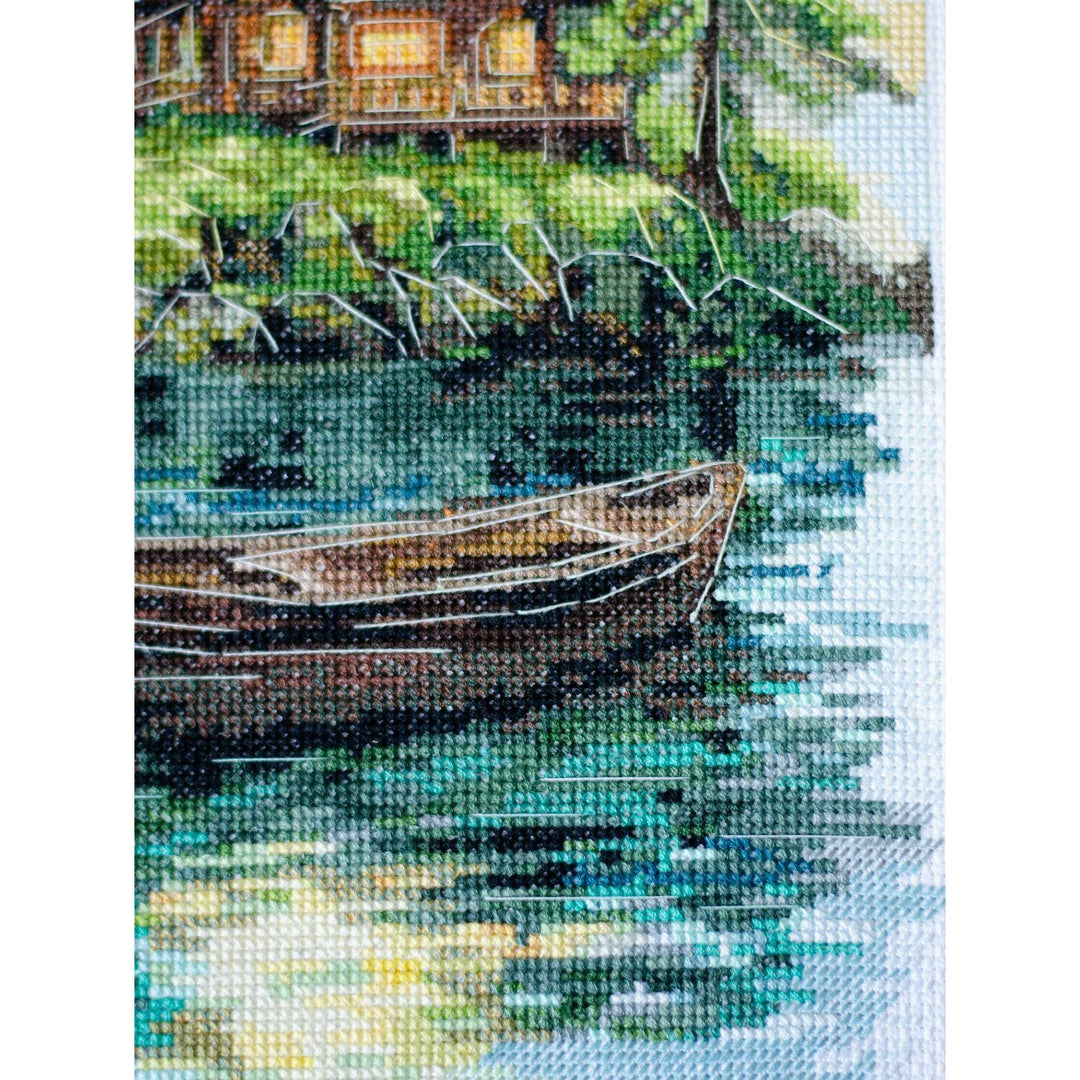 Cross-stitch kit - Silence in the forest AH-286