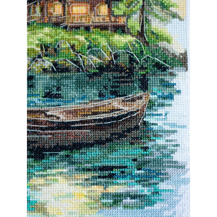 Cross-stitch kit - Silence in the forest AH-286