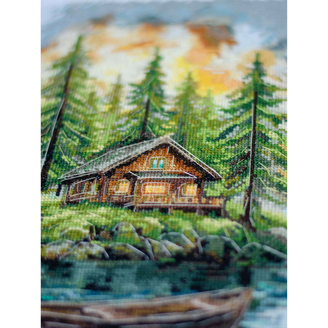 Cross-stitch kit - Silence in the forest AH-286