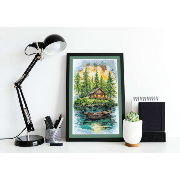Cross-stitch kit - Silence in the forest AH-286