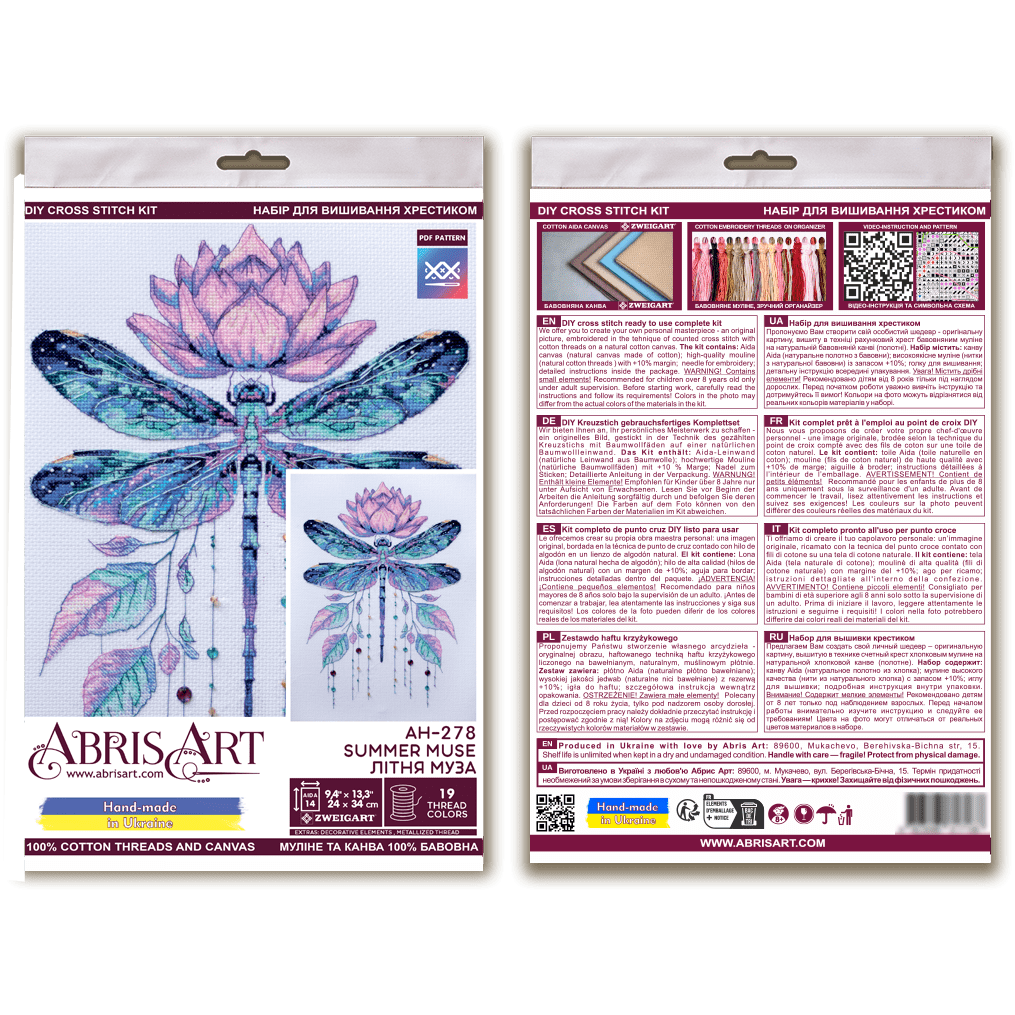 Cross-stitch kit - Summer muse AH-278