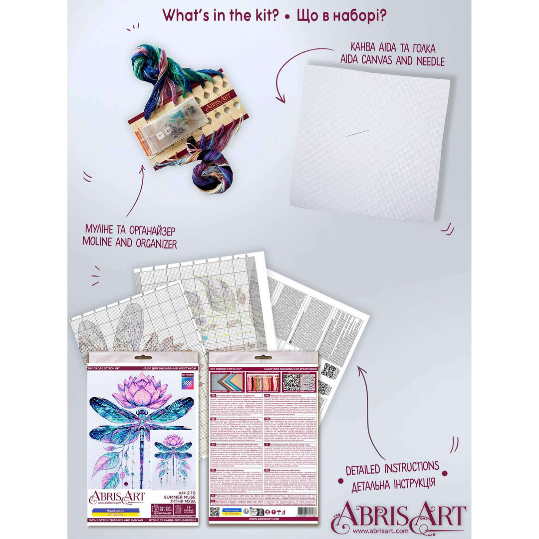 Cross-stitch kit - Summer muse AH-278