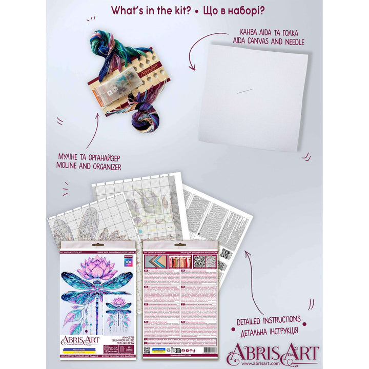 Cross-stitch kit - Summer muse AH-278