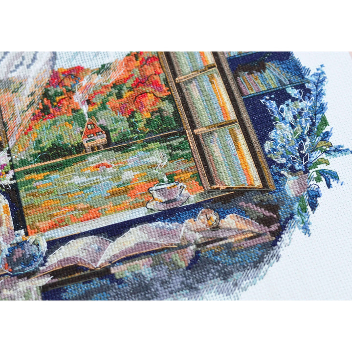 Cross-stitch kit - Tea party by the window AH-199