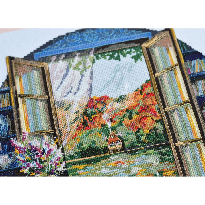 Cross-stitch kit - Tea party by the window AH-199