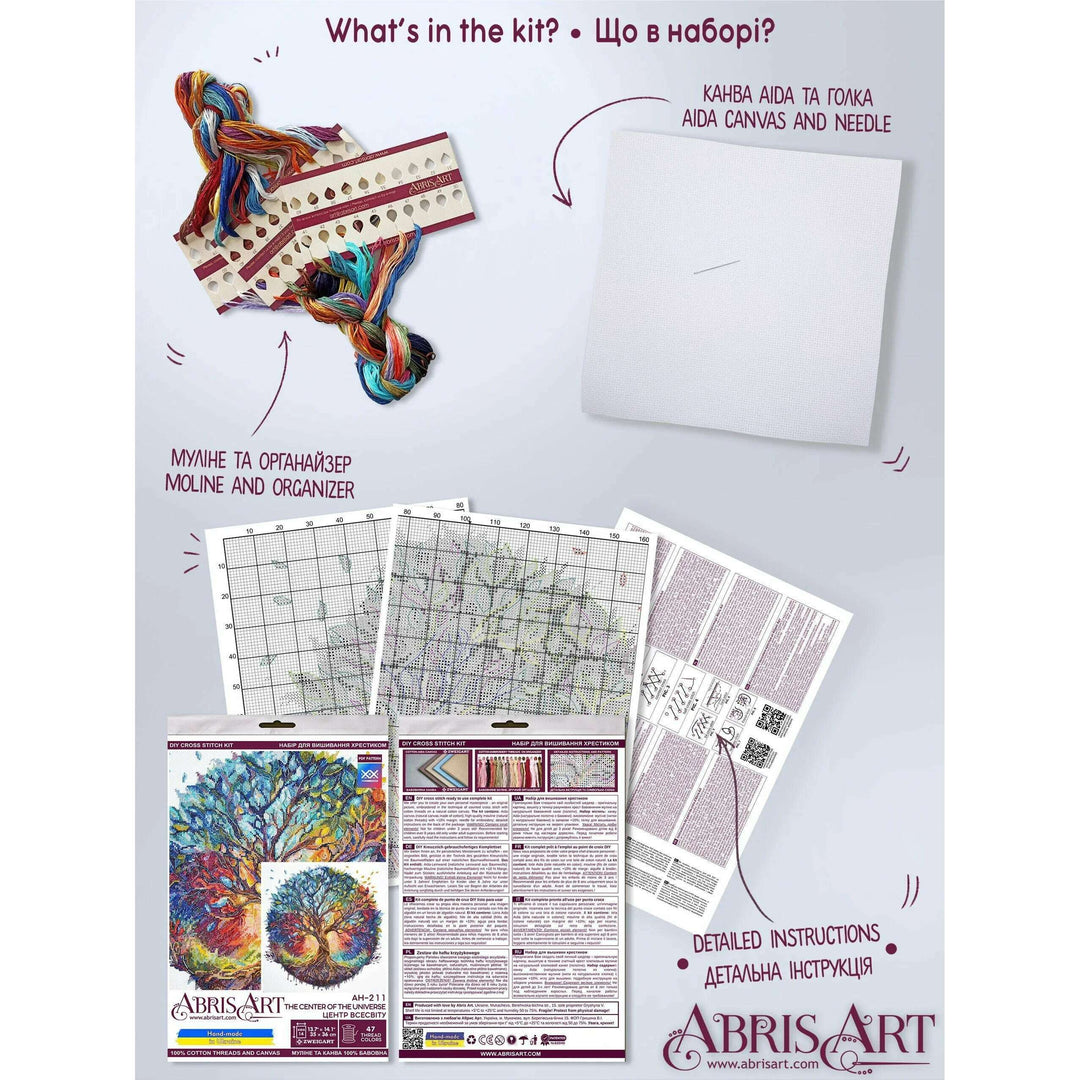 Cross-stitch kit - The Center of the Universe