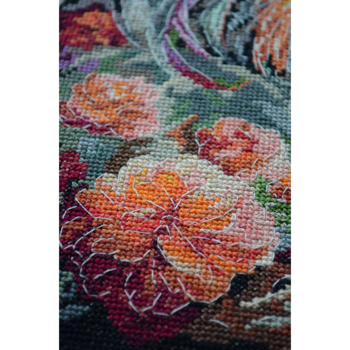 Cross-stitch kit - The Rooster in the Yard AH-268