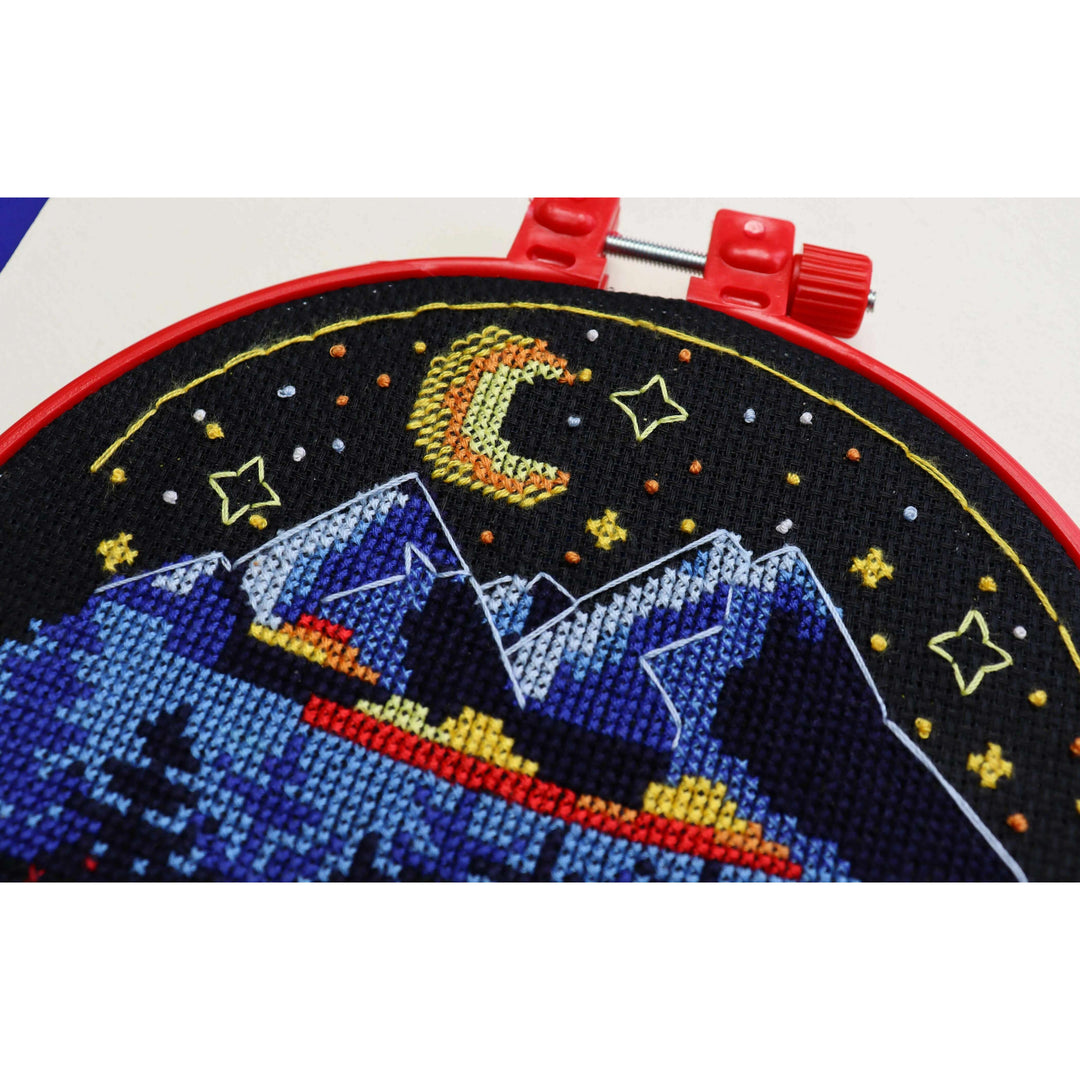 Cross-stitch kit Around the campfire AHM-074