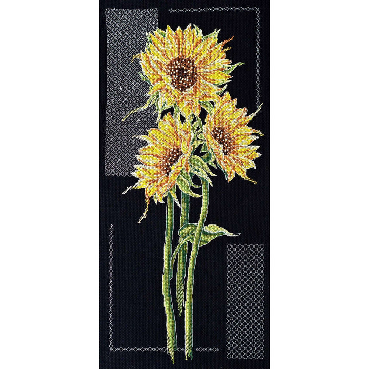 Cross-stitch kit Bright sunflowers AH-159