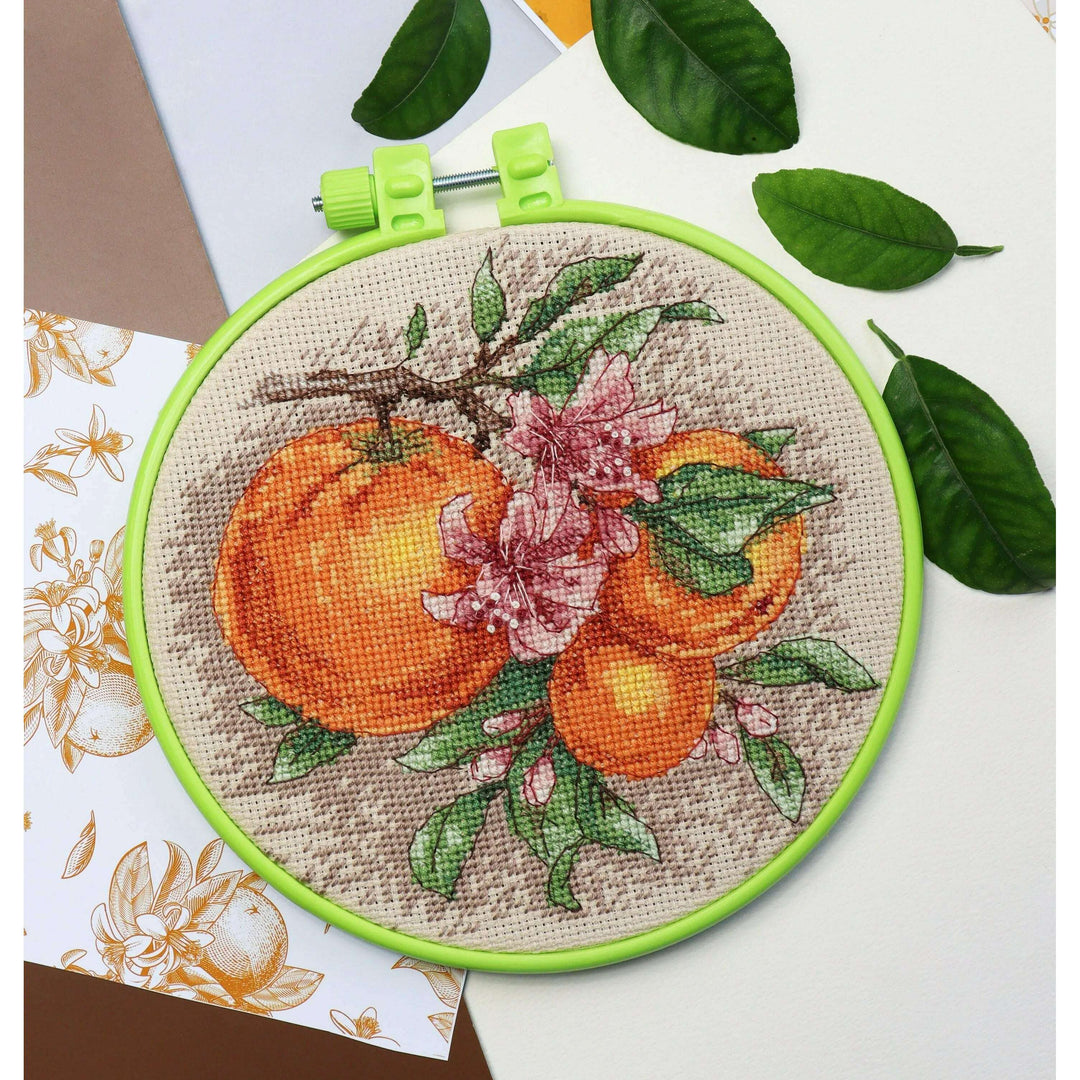Cross-stitch kit Citrus notes AHM-076