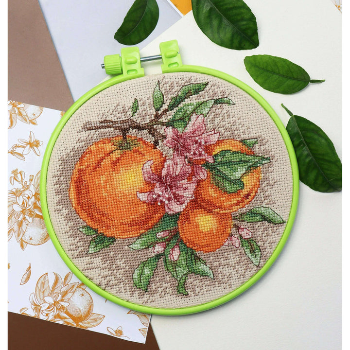 Cross-stitch kit Citrus notes AHM-076