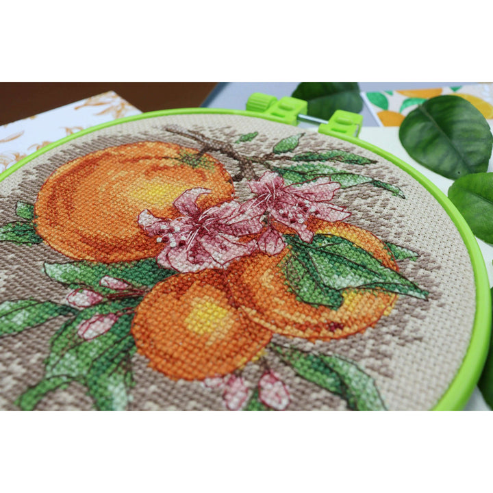 Cross-stitch kit Citrus notes AHM-076