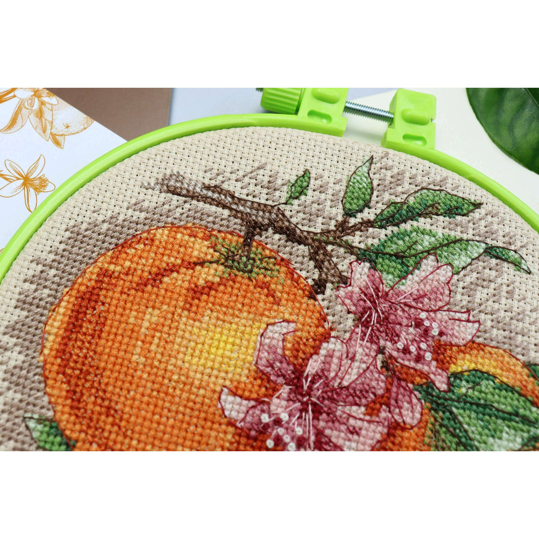 Cross-stitch kit Citrus notes AHM-076