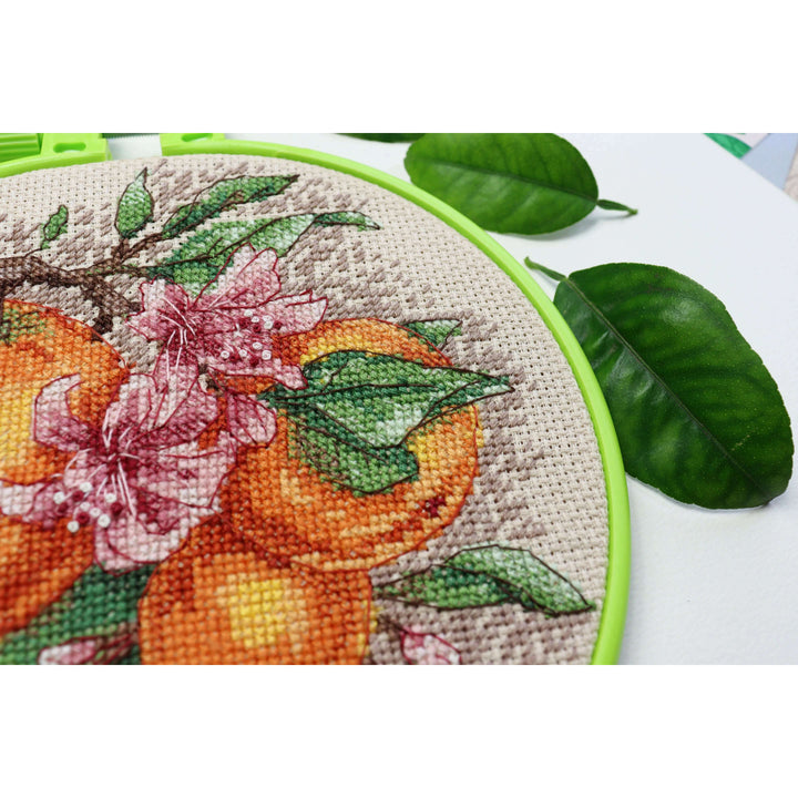 Cross-stitch kit Citrus notes AHM-076
