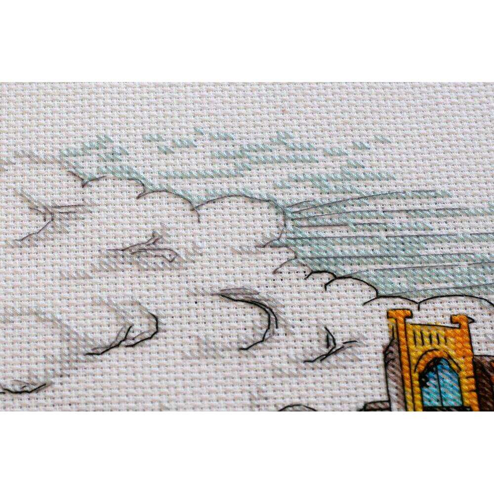 Cross-stitch kit Colored town-2 AH-147