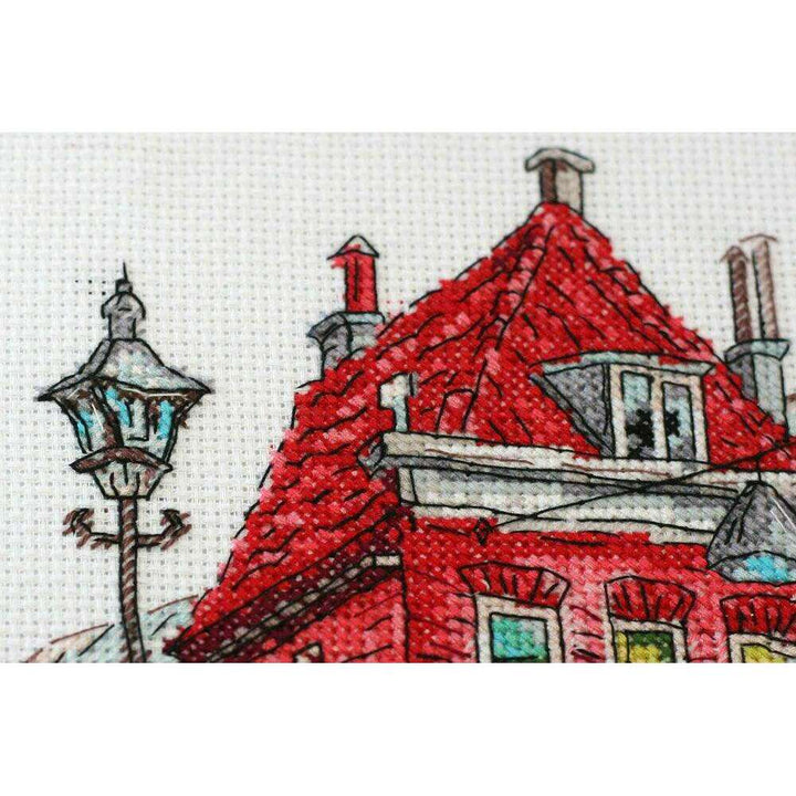 Cross-stitch kit Colored town-3 AH-148