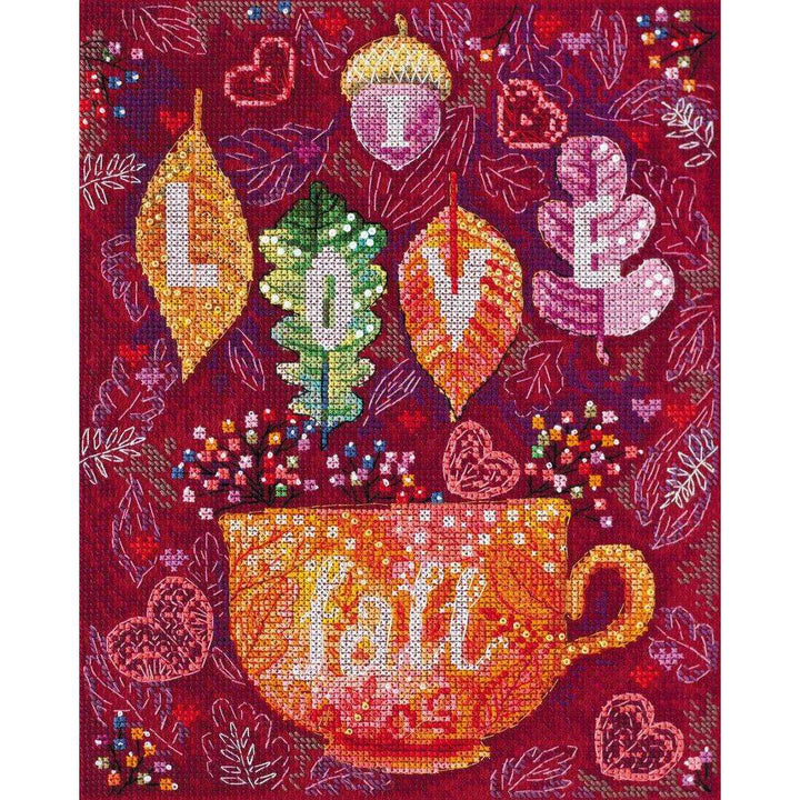 Cross-stitch kit Colorful autumn AH-128
