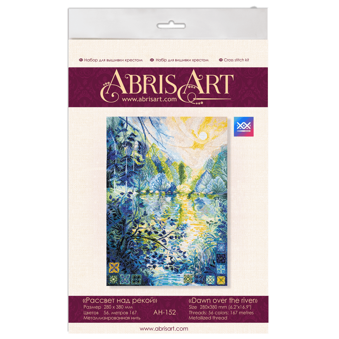 Cross-stitch kit Dawn over the river AH-152