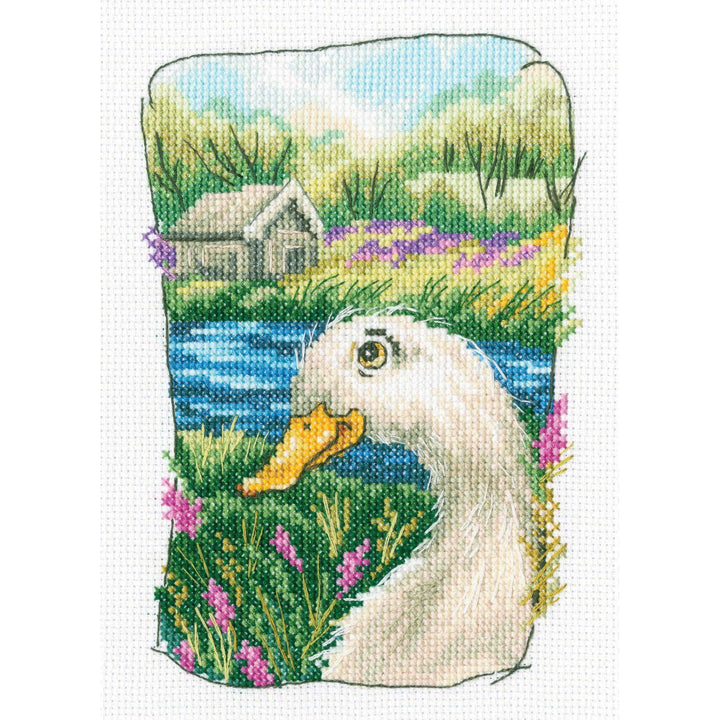 Cross-stitch Kit "Grandmother's old garden" C341