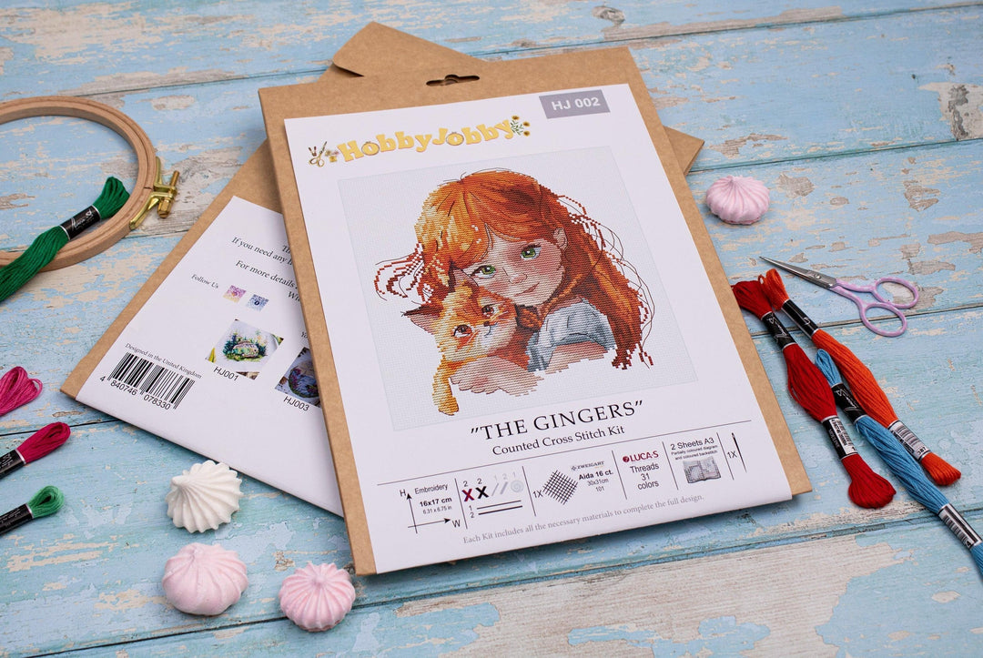 The Gingers Cross Stitch Kit by Hobby Jobby HJ002