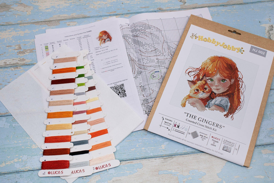 The Gingers Cross Stitch Kit by Hobby Jobby HJ002