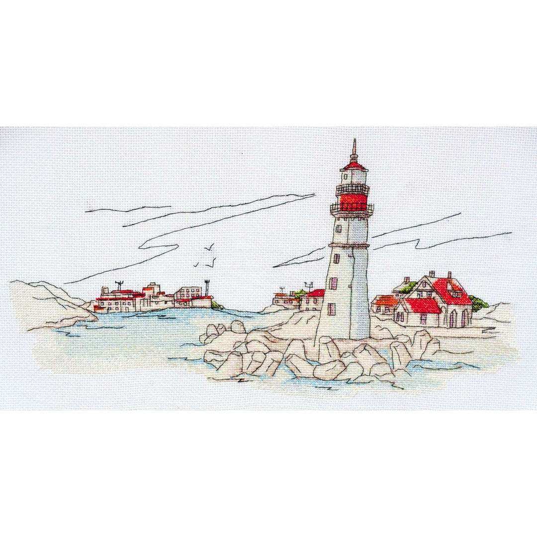Cross-stitch kit Lighthouse light AH-109
