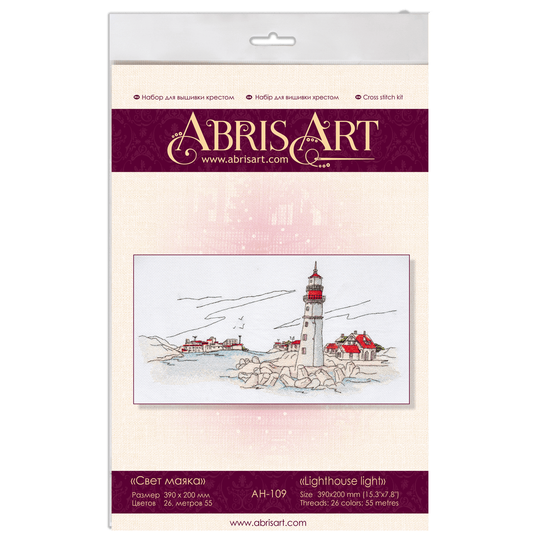 Cross-stitch kit Lighthouse light AH-109