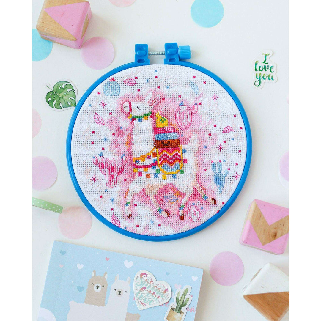 Cross-stitch kit Llama-llama AHM-052