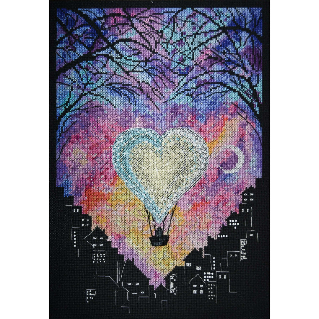Cross-stitch kit Love in heaven AH-174