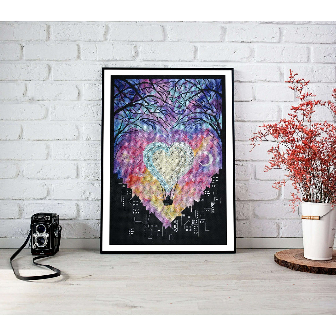 Cross-stitch kit Love in heaven AH-174