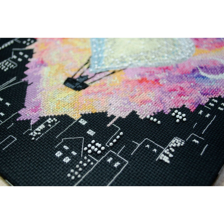 Cross-stitch kit Love in heaven AH-174