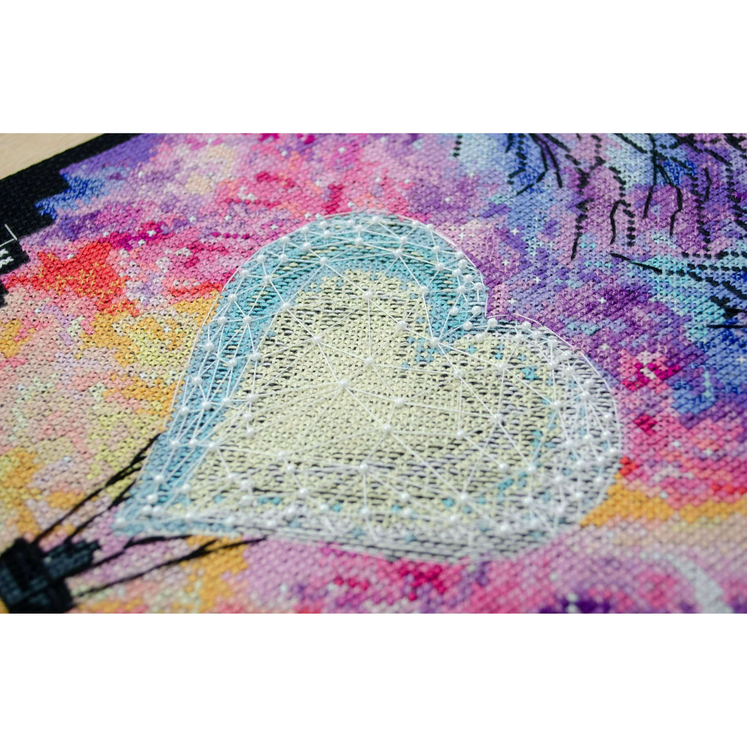 Cross-stitch kit Love in heaven AH-174