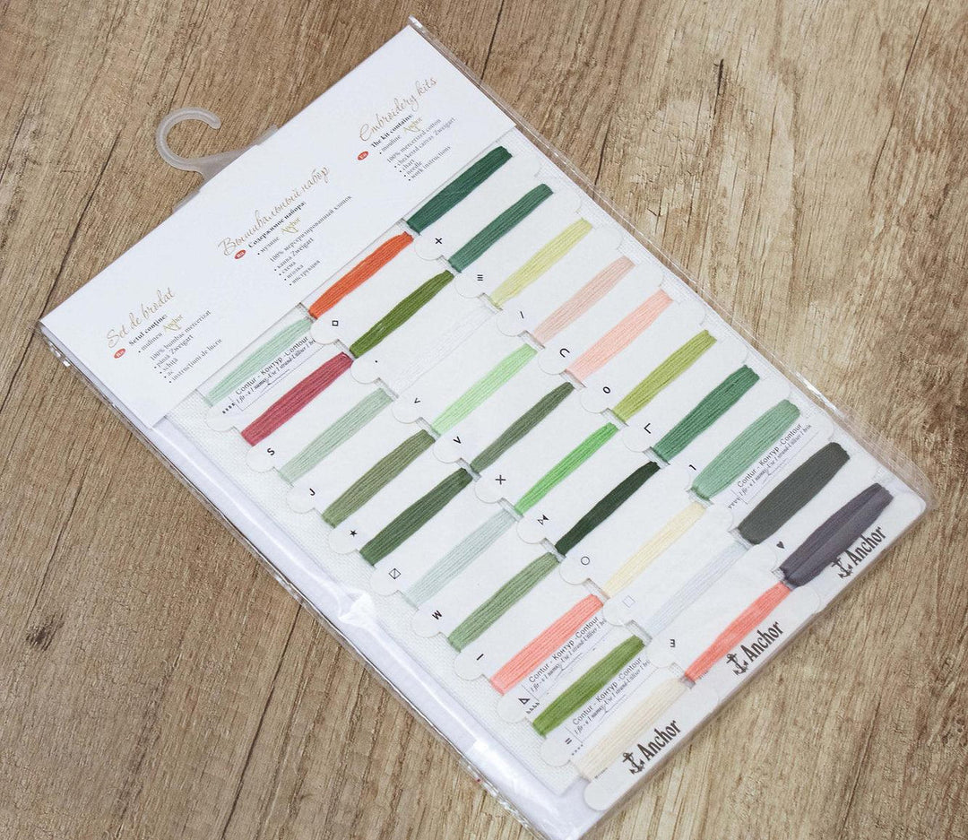 Leaves and Flowers B1162L Counted Cross-Stitch Kit