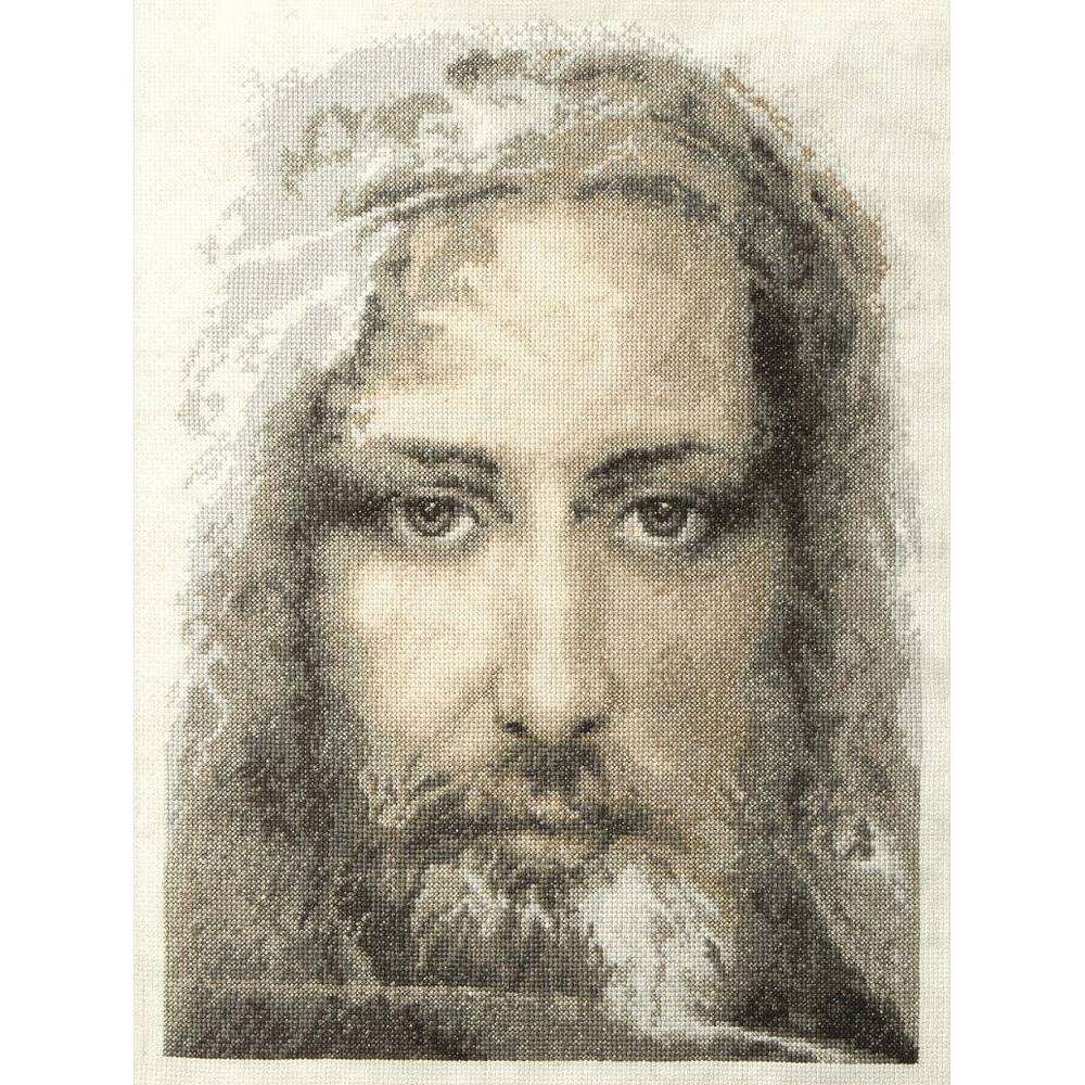 Cross-stitch kit M-202C "Sacred relic of Christians - Turin Shroud - truthful image of Our Lord Jesus Christ"