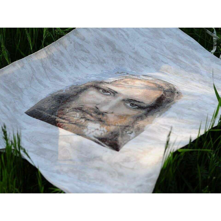 Cross-stitch kit M-202C "Sacred relic of Christians - Turin Shroud - truthful image of Our Lord Jesus Christ"