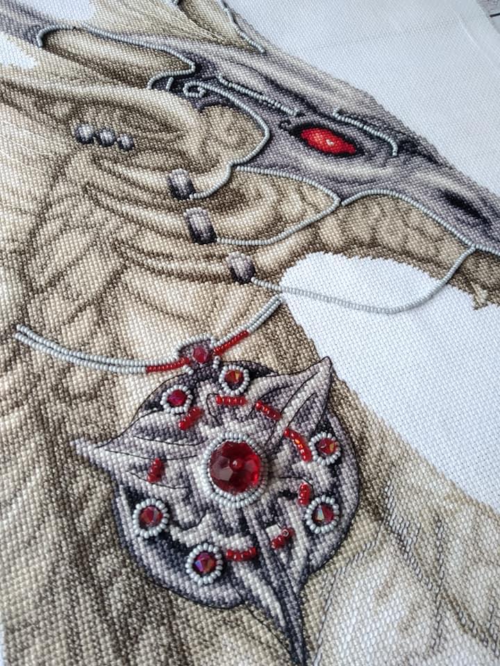 Cross-stitch kit M-319C "Guardian of treasure"