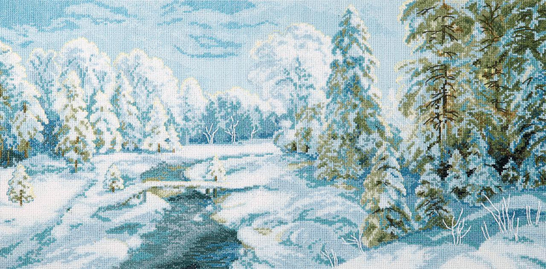 Winter Frost Counted Cross Stitch Kit by Charivna Mit M-366C
