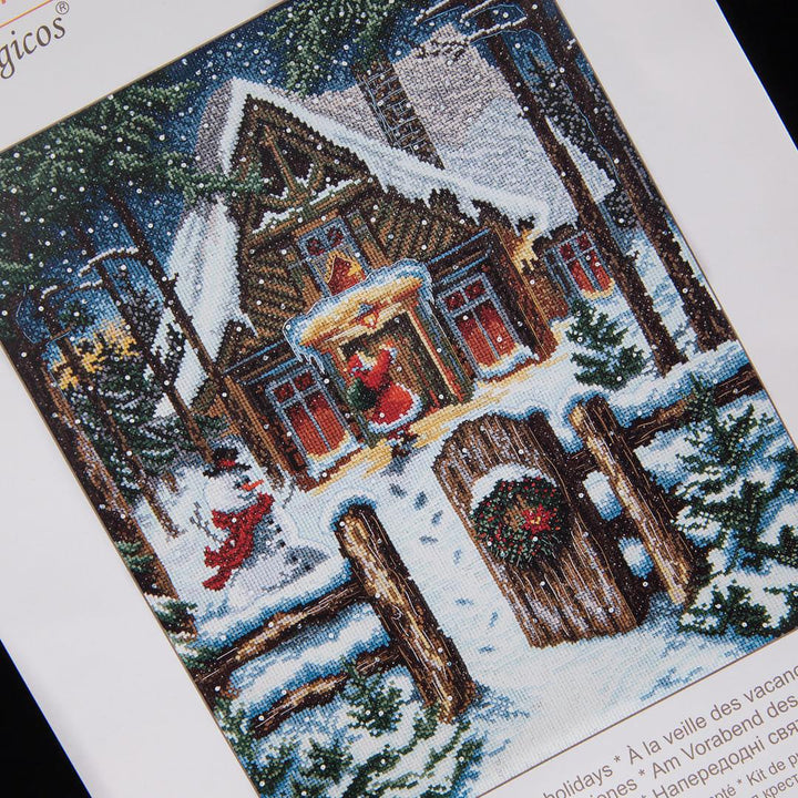 Cross-stitch kit M-368C "On the eve of the holidays"