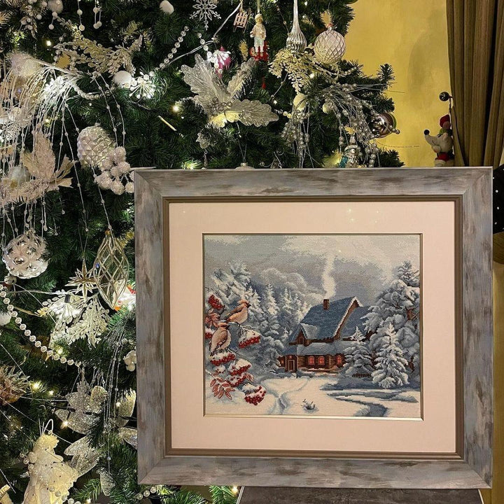 Cross-stitch kit M-385C "Frosty evening"