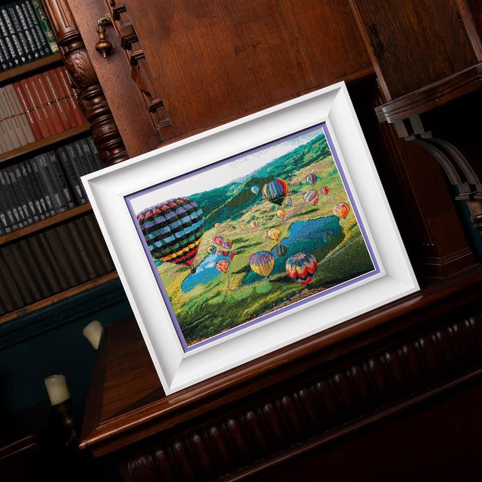 Cross-stitch kit M-443C Counted cross stitch kit "Balloons"