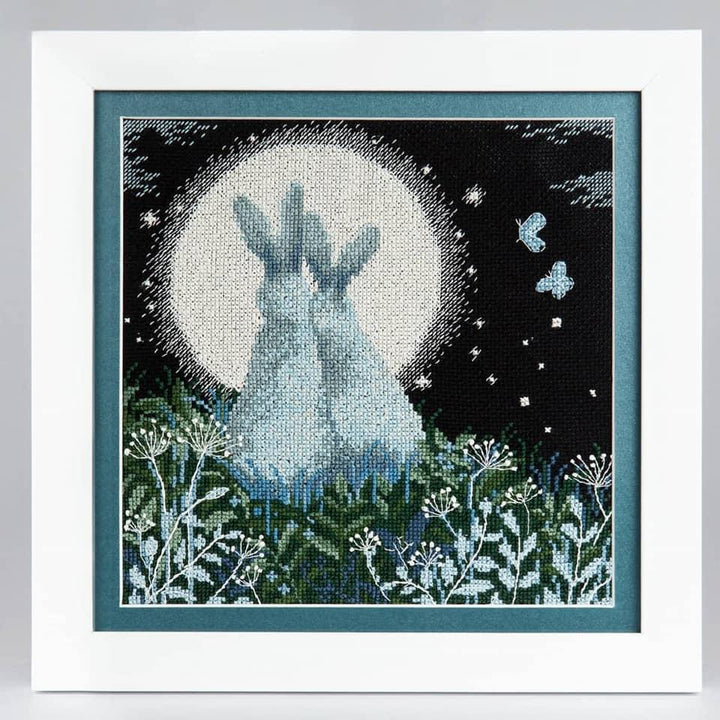 Cross-stitch kit M-458C "Moon hares"