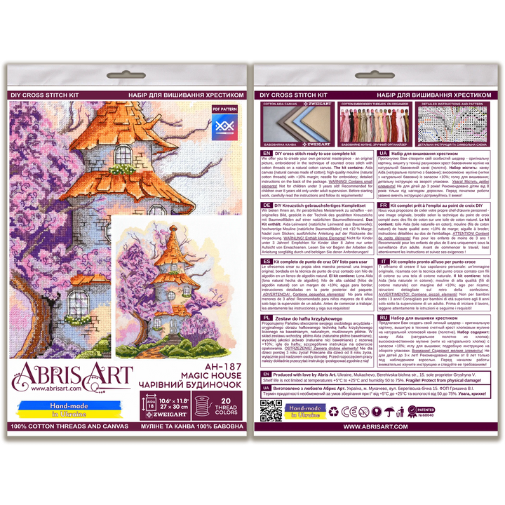 Cross-stitch kit Magic house AH-187