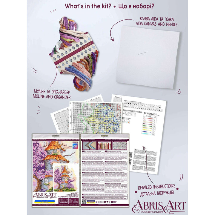 Cross-stitch kit Magic house AH-187